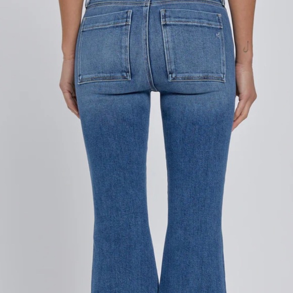 Women's Blue Flare & Wide Leg Jeans - Picture 3 of 8